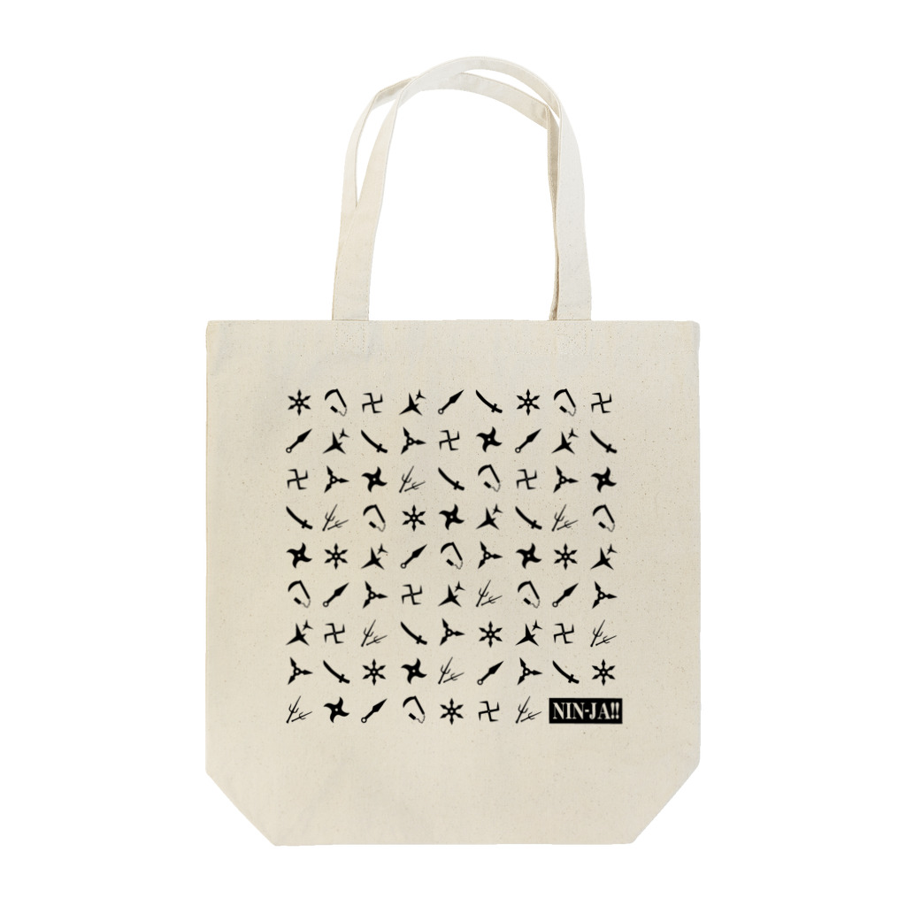 のい＠LINEスタンプも販売中のNIN-JA!!　モノグラム Tote Bag