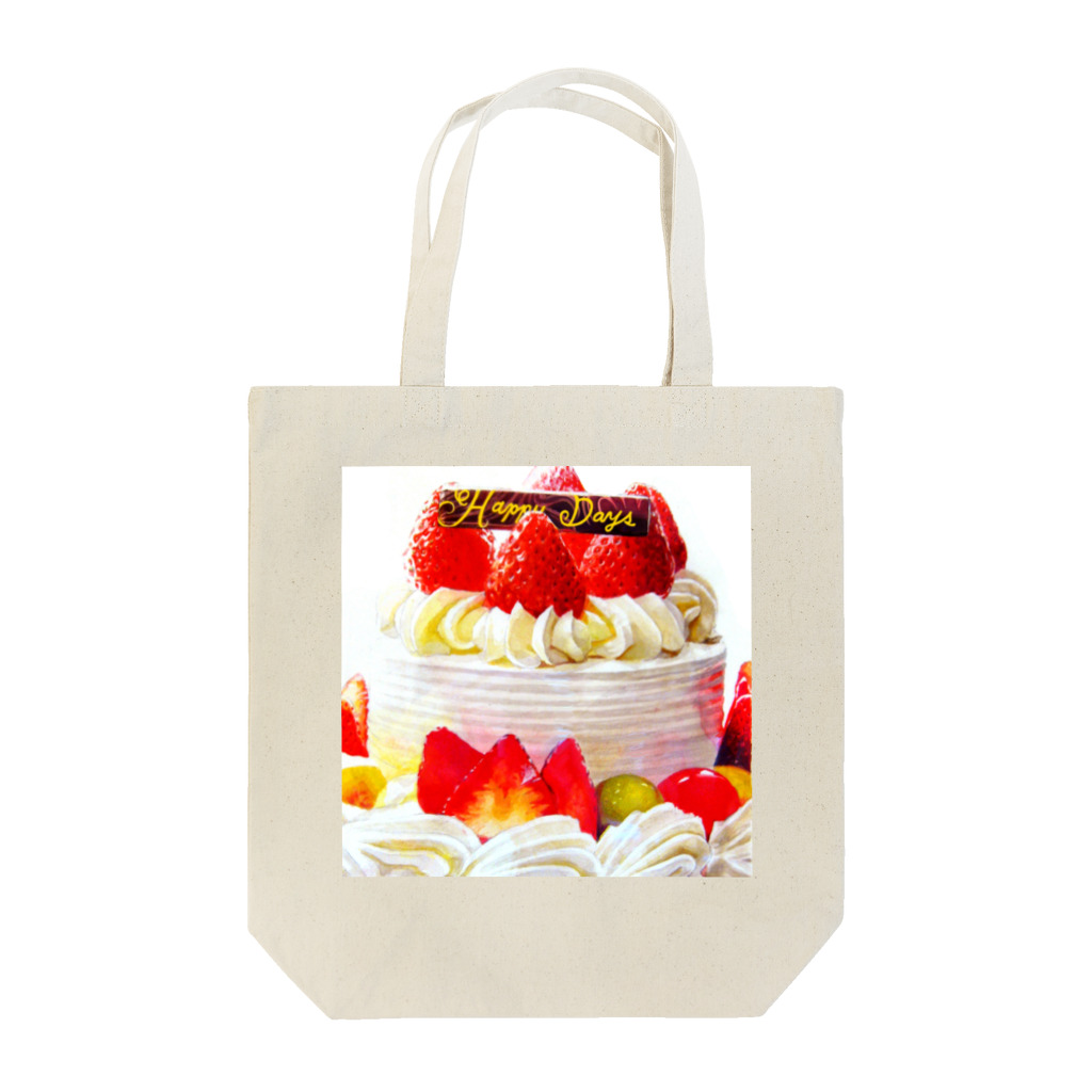 SWEET*× SWEET*のフルーツたくさんケーキのトートバッグ Tote Bag