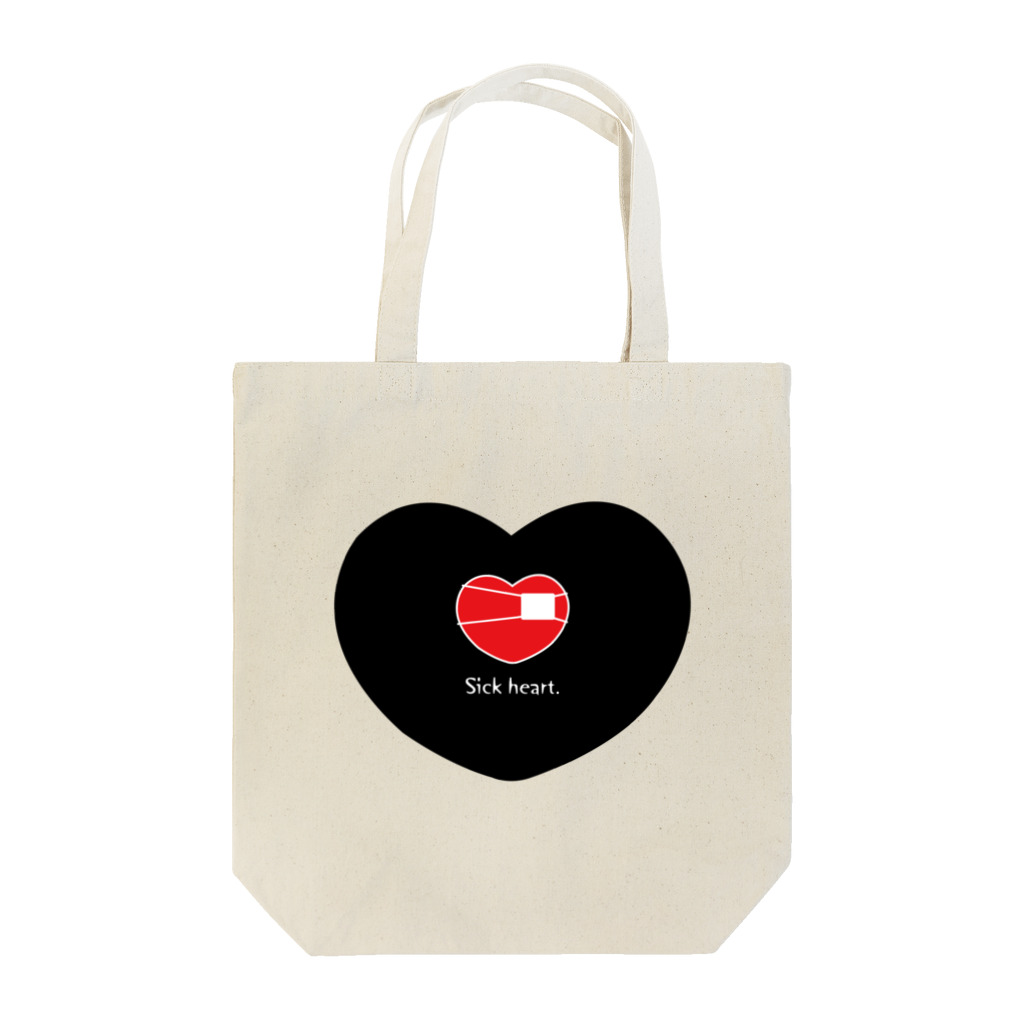 PunctataのSick heart. Tote Bag