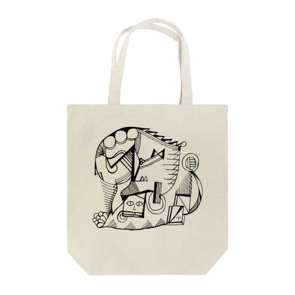 フクハラアキコのカオのあるもようA Tote Bag