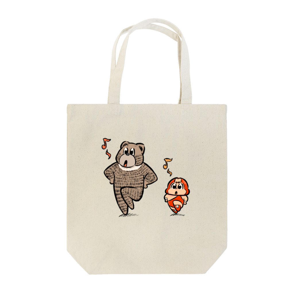 マスクくんのぐっずしょっぷのくまさんといっしょ トートバッグ Tote Bag