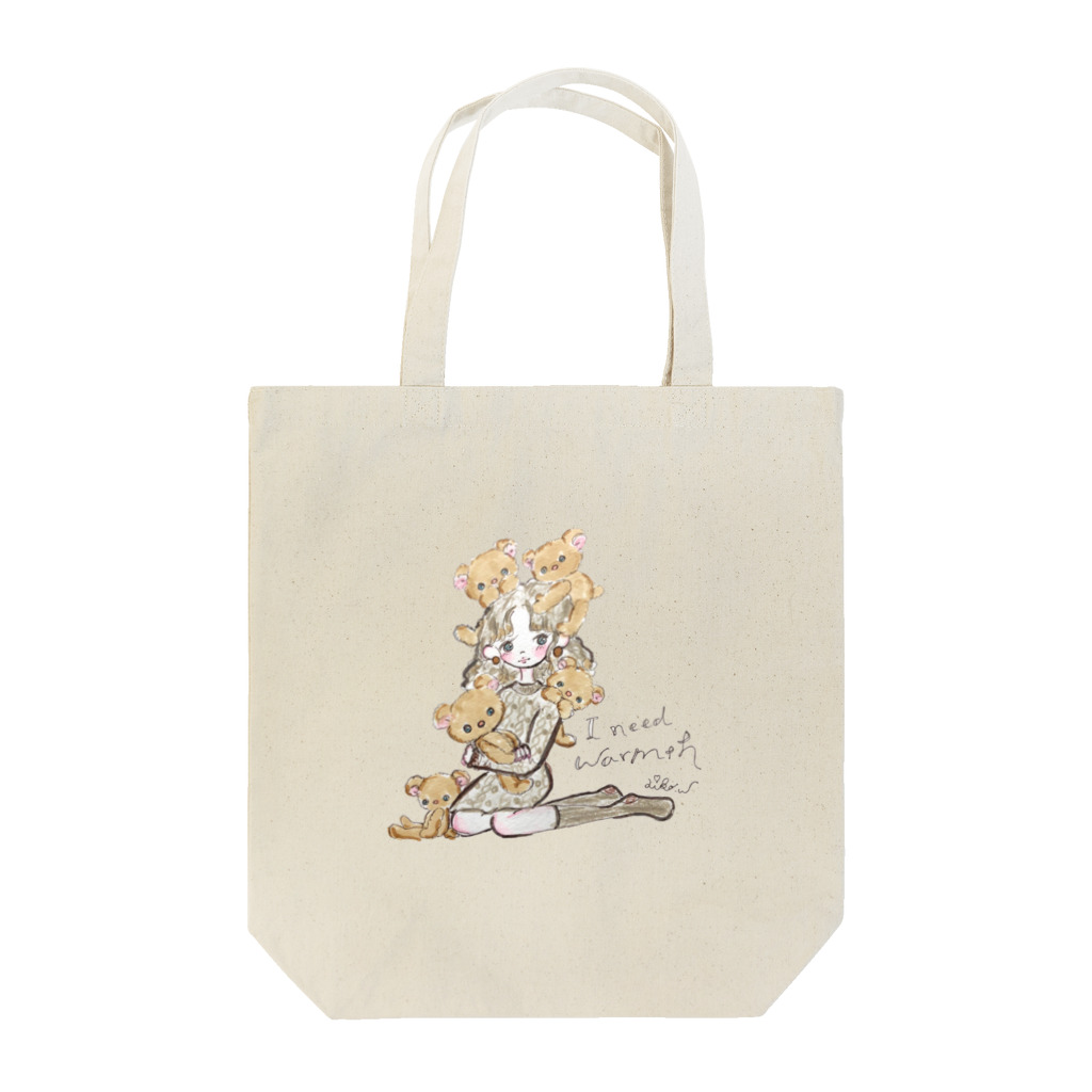 watanabe aiko わたなべあいこのテディベアの温もり Tote Bag