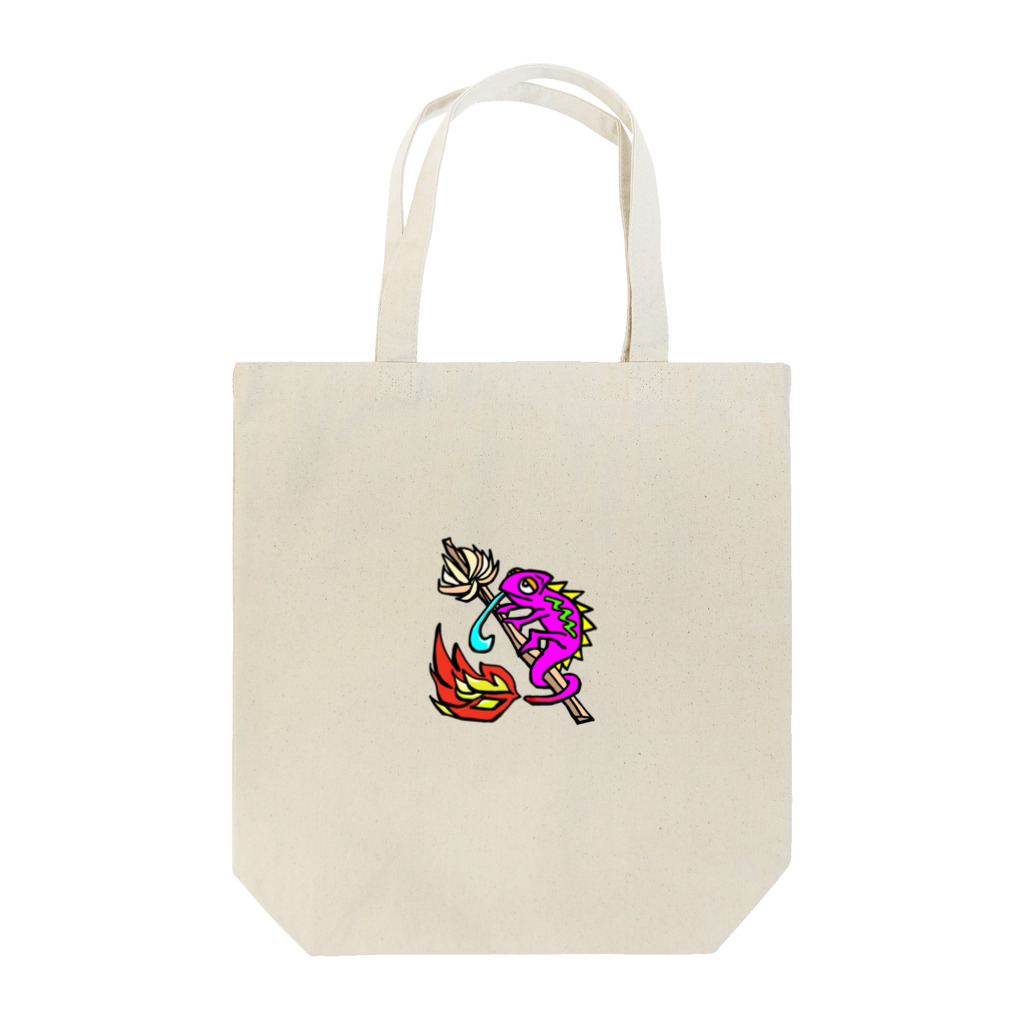 Feather stick-フェザースティック-のフェザースティック【Feather stick】カメレオンロゴ Tote Bag