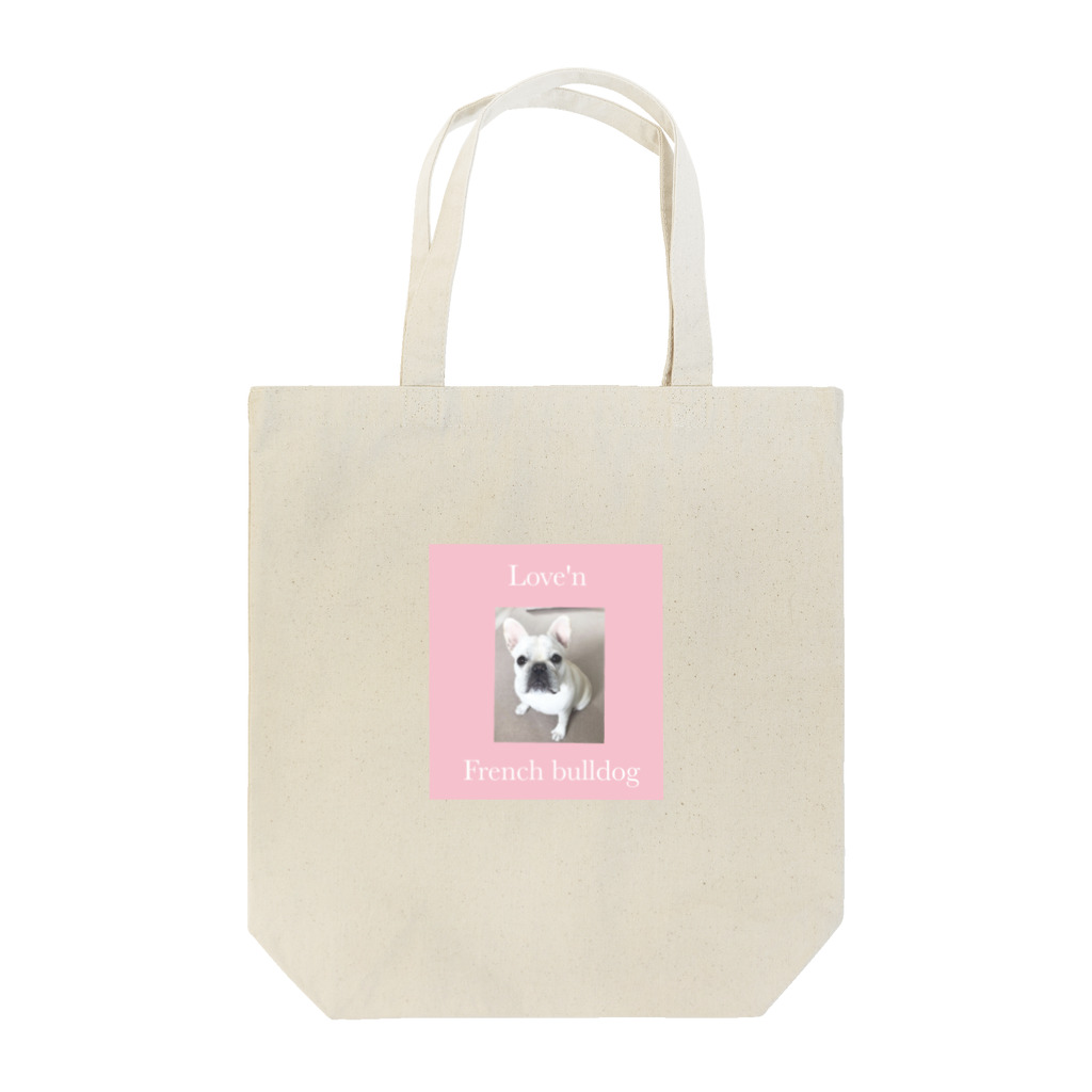 フレンチブルドッグのひまわりのフレンチブルドックのひまわり Tote Bag