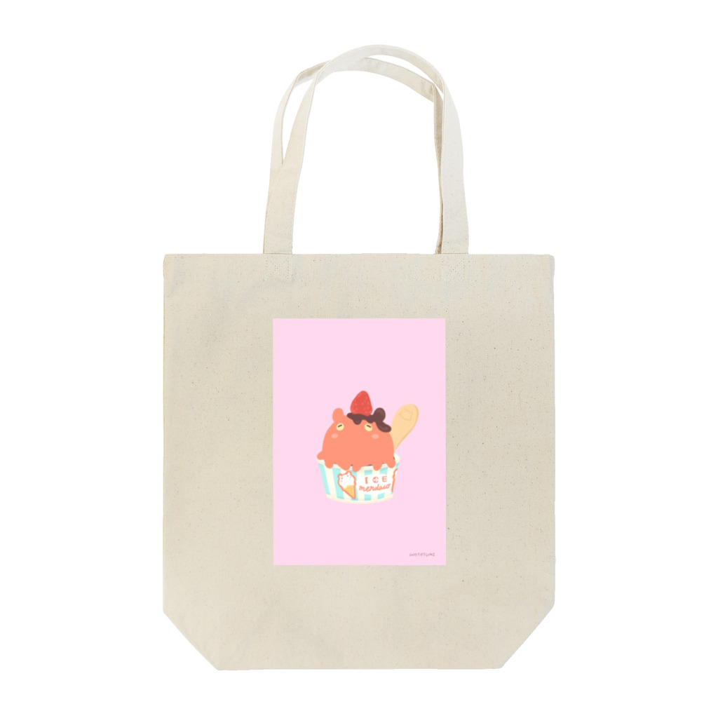 わたつみ。〜watatumi〜のめんだこくんのカップアイス Tote Bag