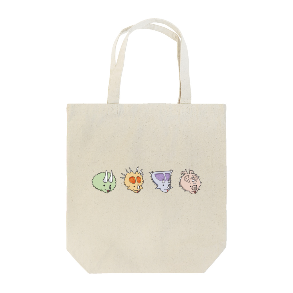 せみやま屋のほのぼの恐竜 トリケラトプス兄弟 Tote Bag