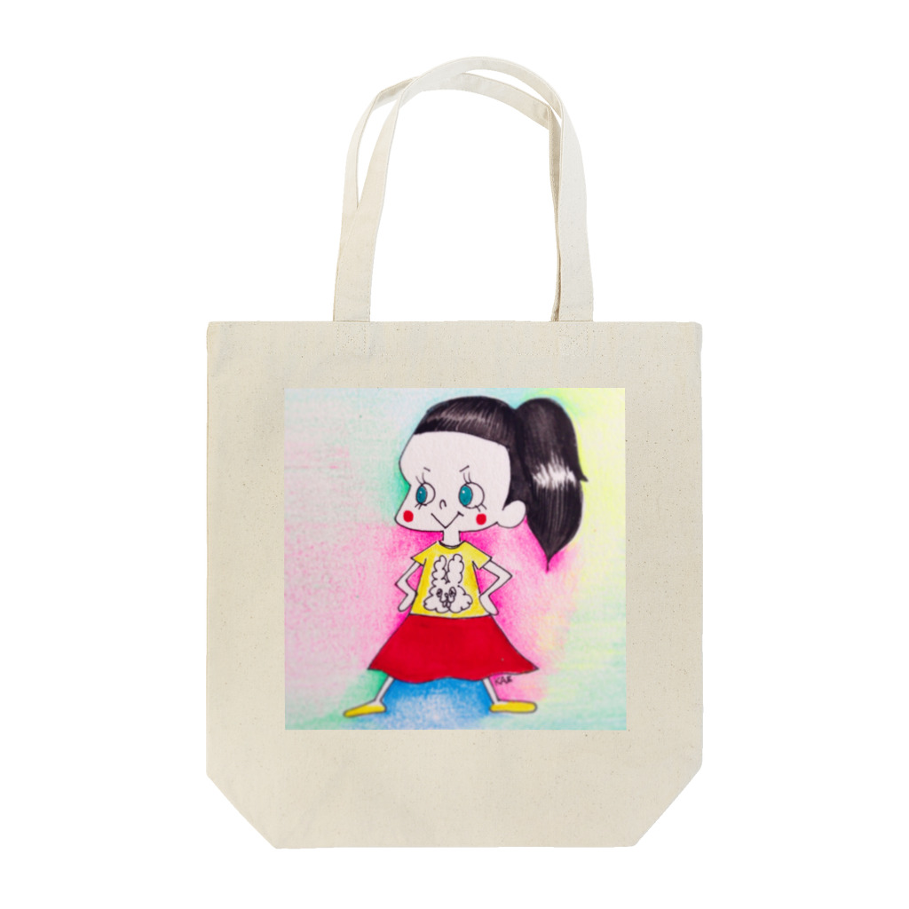 かゑです どうぞ ごゆっくりの前髪ぱつこちゃん Tote Bag