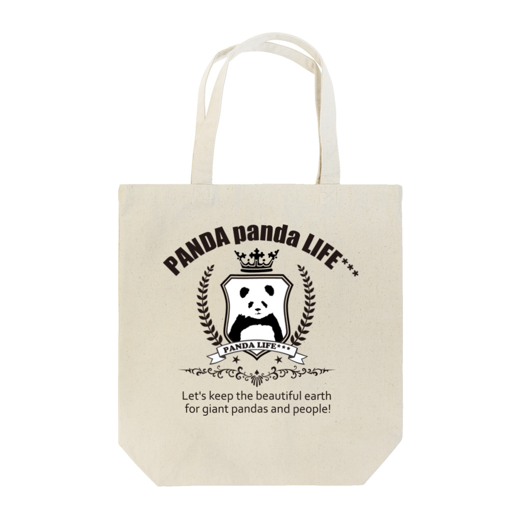 PANDA panda LIFE***のエンブレムパンダ Tote Bag