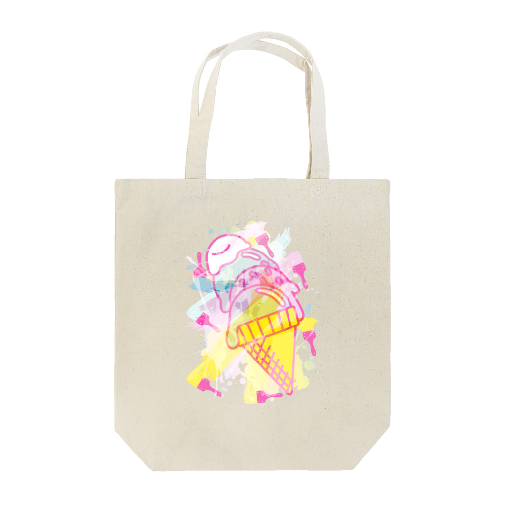 AURA_HYSTERICAのIce_Cream_Paint Tote Bag