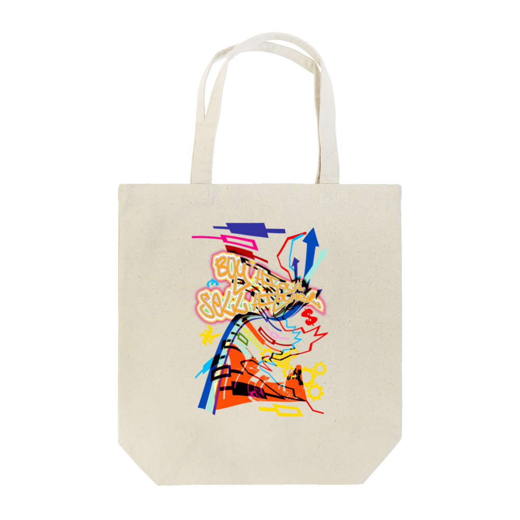 AURA_HYSTERICAのBuy high, sell higher Tote Bag