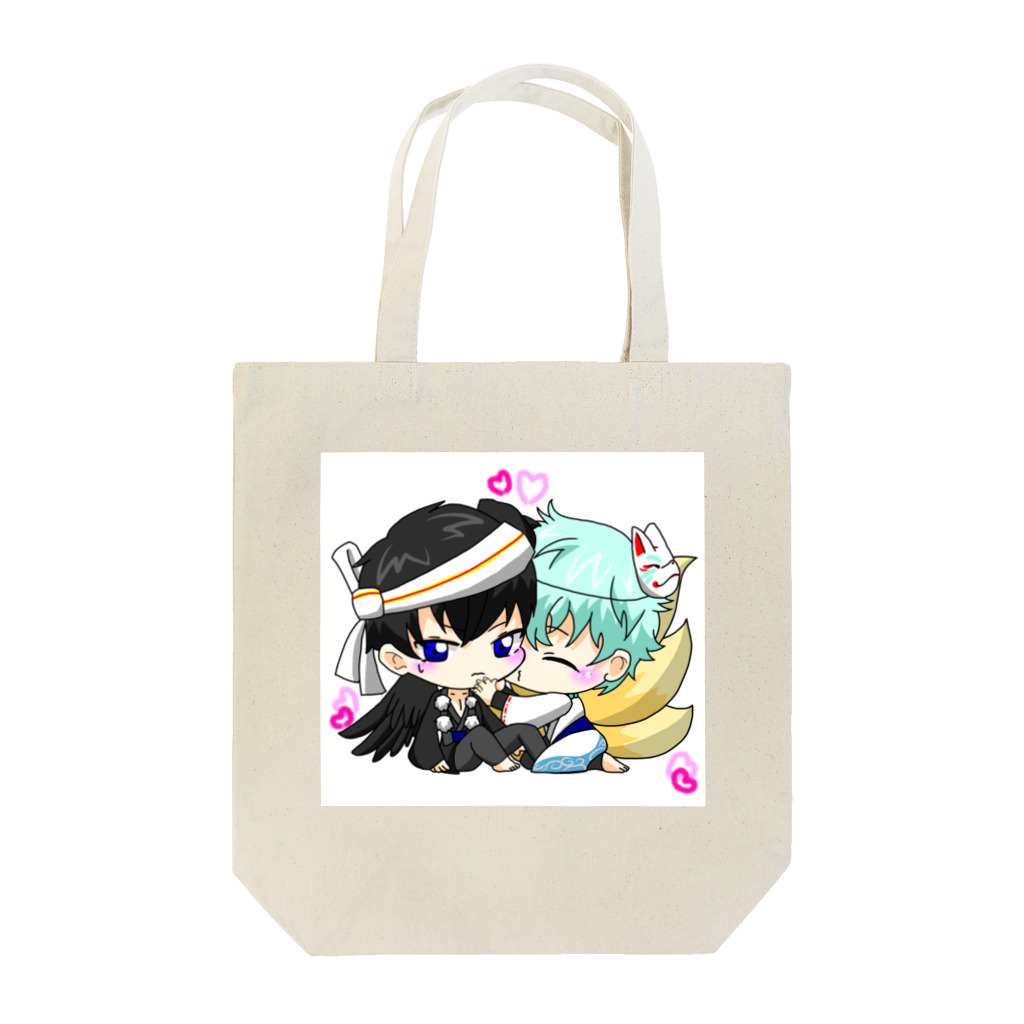 ｵﾎﾞﾛｱｵｲの狐と烏天狗 Tote Bag