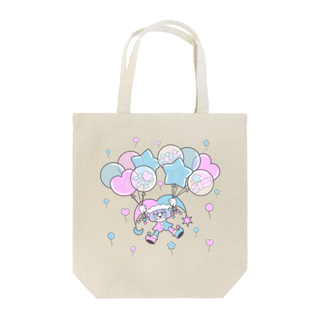 NAOTOONS SHOP SUZURI支店のFloating on a Balloon Tote Bag