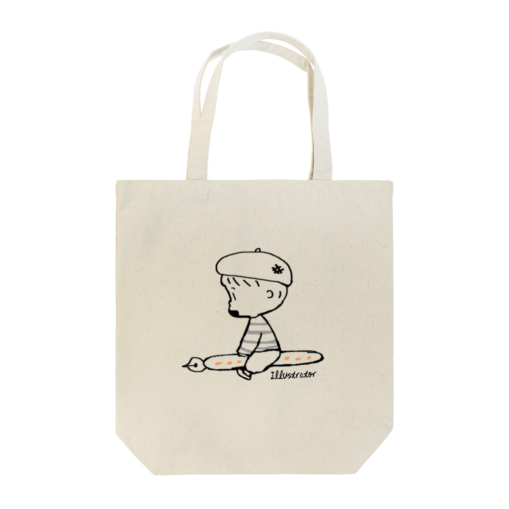 egu shopの(わーくわくシリーズ)illustratorさん Tote Bag