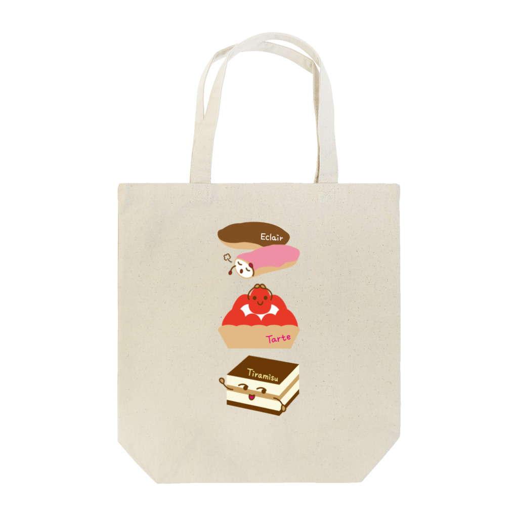 フォーヴァのスイーツタイム－エクレア・タルト・ティラミス－sweets time－スイーツタイム－ Tote Bag