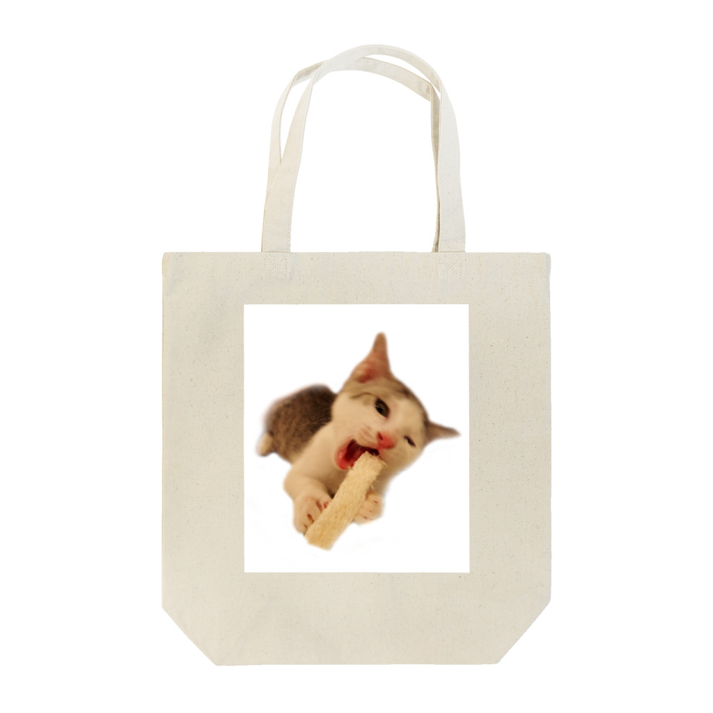 Happy*cat's MOE SHOPのにゃんこは歯が命？ Tote Bag