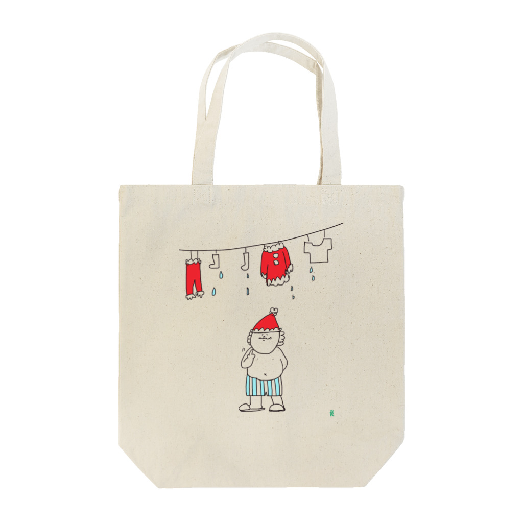 なで肩うさぎの美香堂のお洗濯さんた Tote Bag