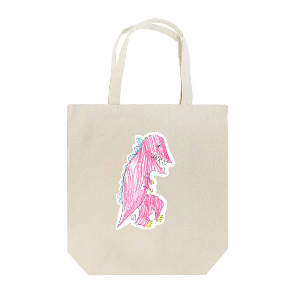 ★いろえんぴつ★のきょうりゅうさん Tote Bag