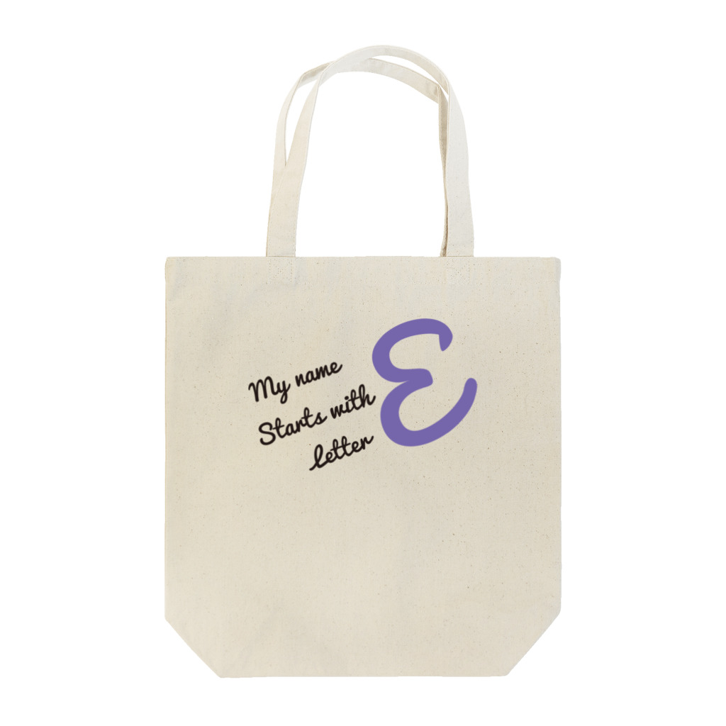 フォーヴァのMy name starts with letter E Tote Bag