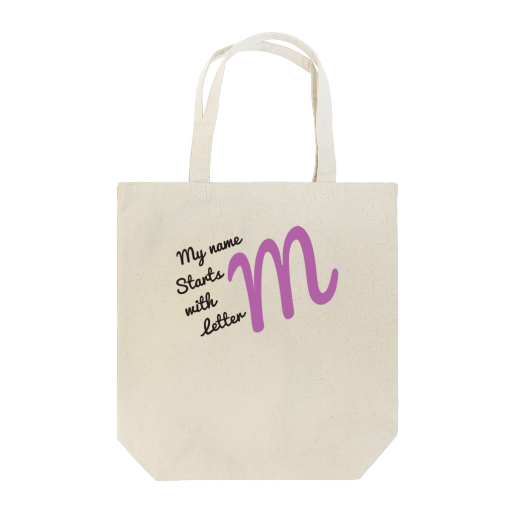 フォーヴァのMy name starts with letter M Tote Bag