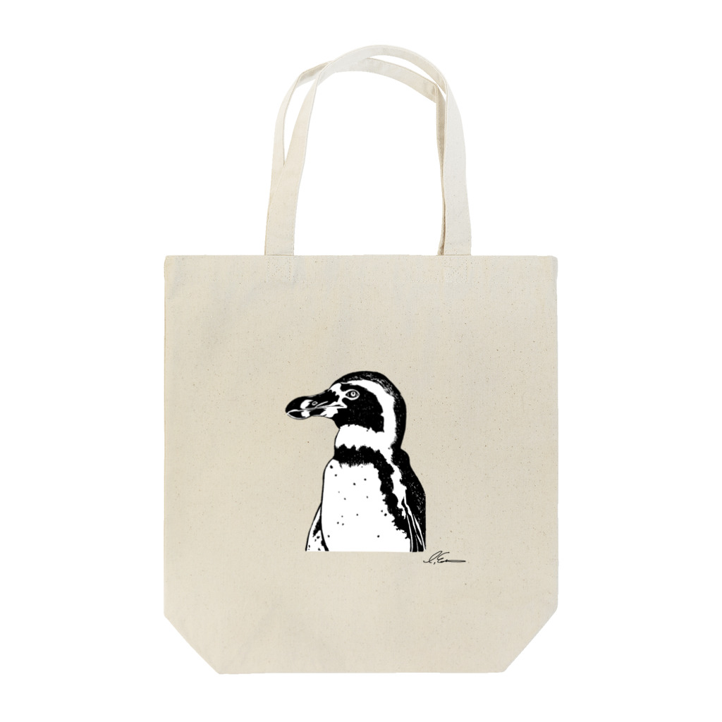 ペンギンやさんのフンボルトペンギン〈モノクロ〉 Tote Bag