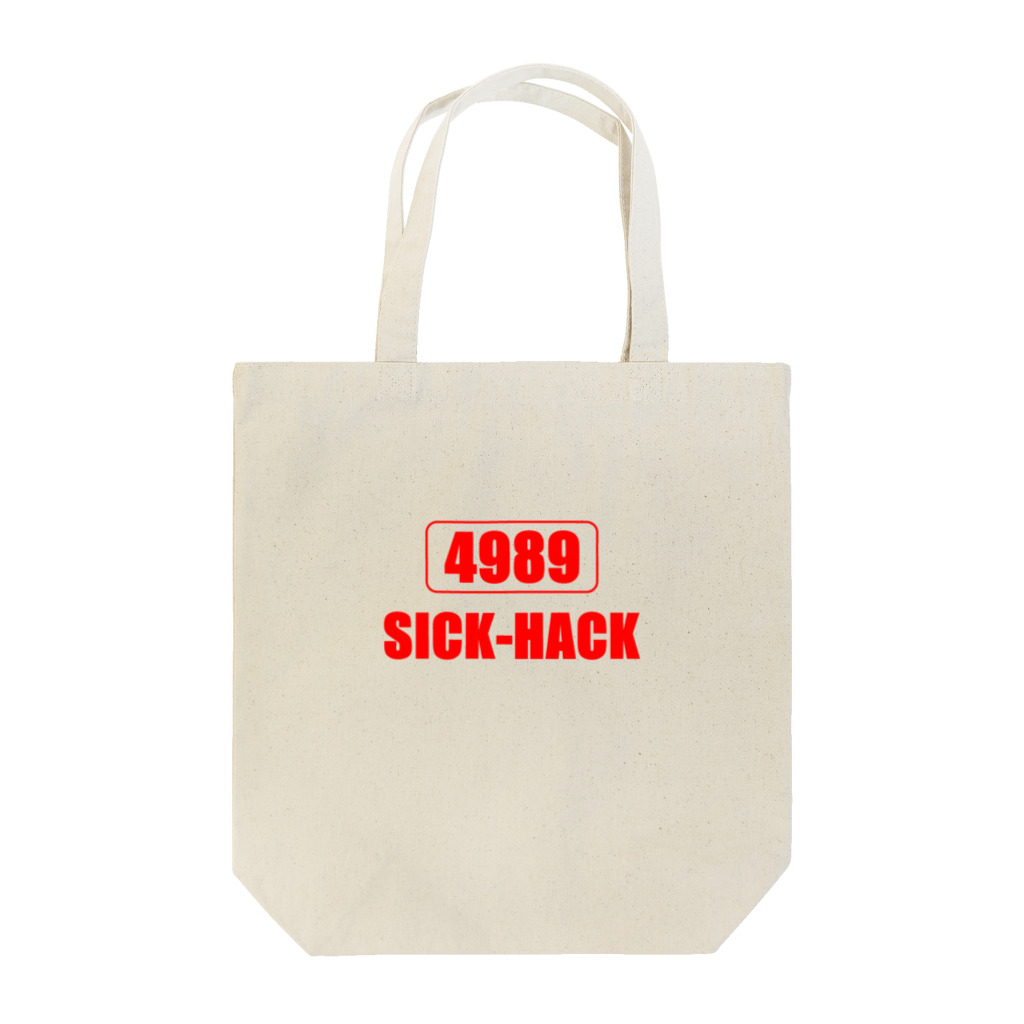 BLICK + BLACK の四苦八苦 -4989：SICK HACK- トートバッグ
