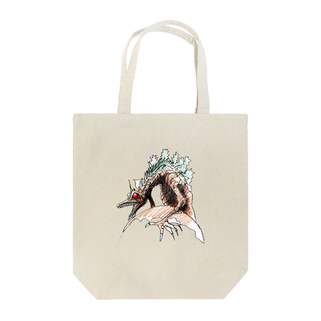 ヤノベケンジアーカイブ&コミュニティのヤノベケンジ《ザ・スター・アンガー》（星に乗るドラゴン） Tote Bag