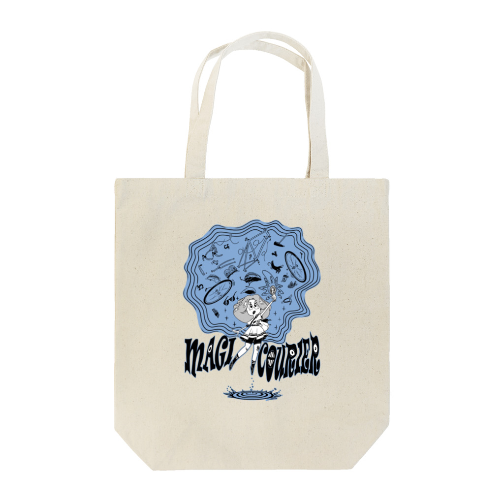 nidan-illustrationの“MAGI COURIER” blue #1 Tote Bag