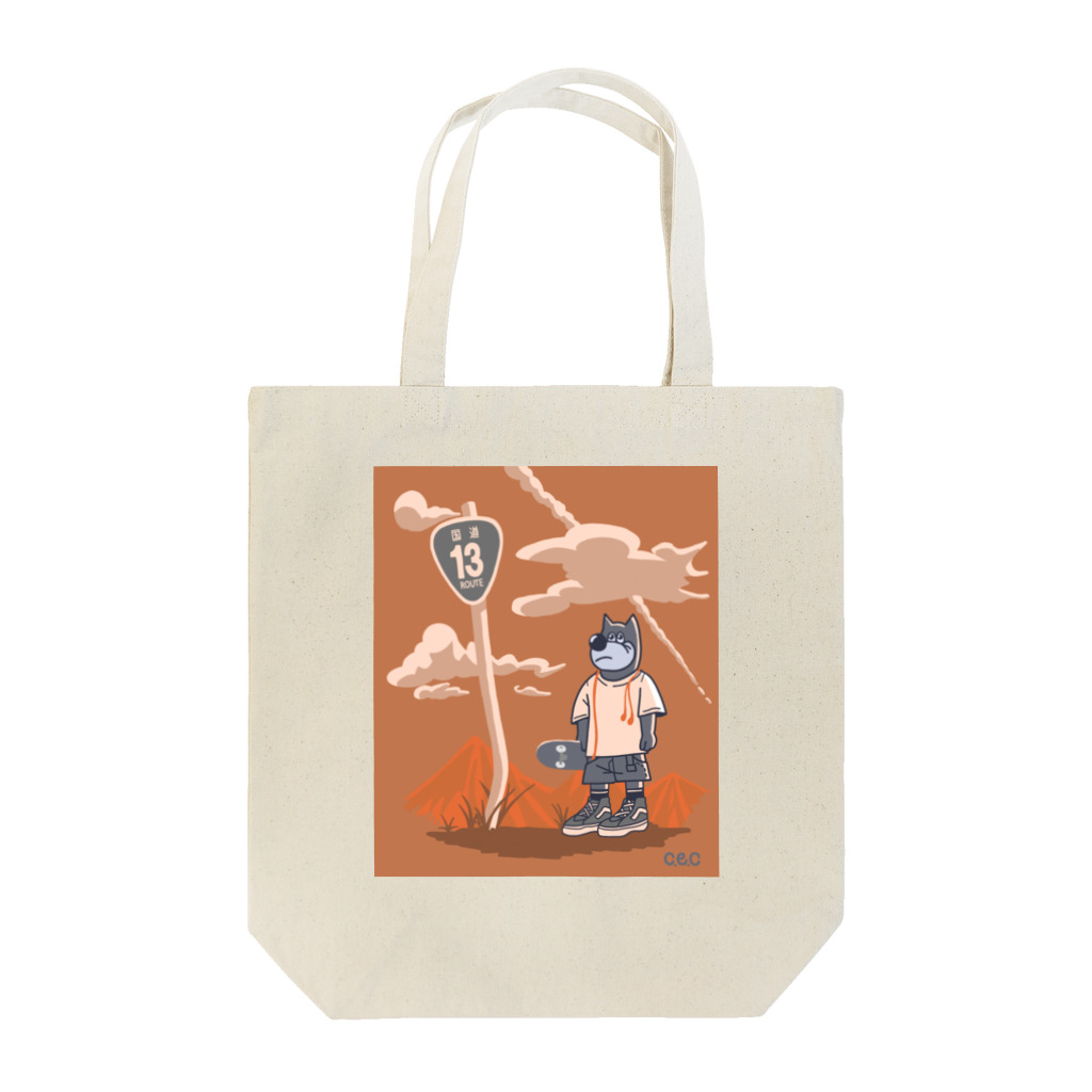 CHEAP EARPHONE CLUB のROUTE13 TOTE BAG トートバッグ