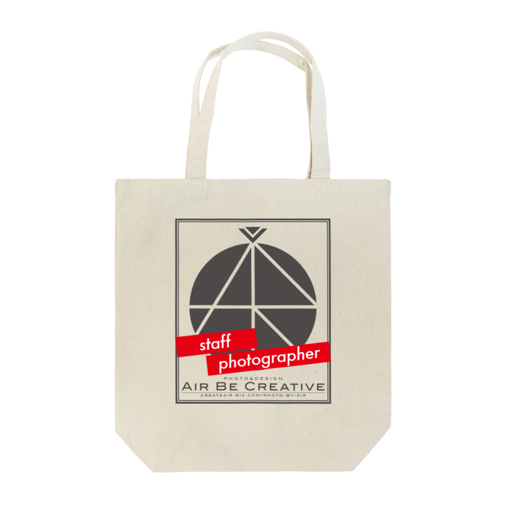 空気椅子のABC「staff photographer」ロゴ Tote Bag