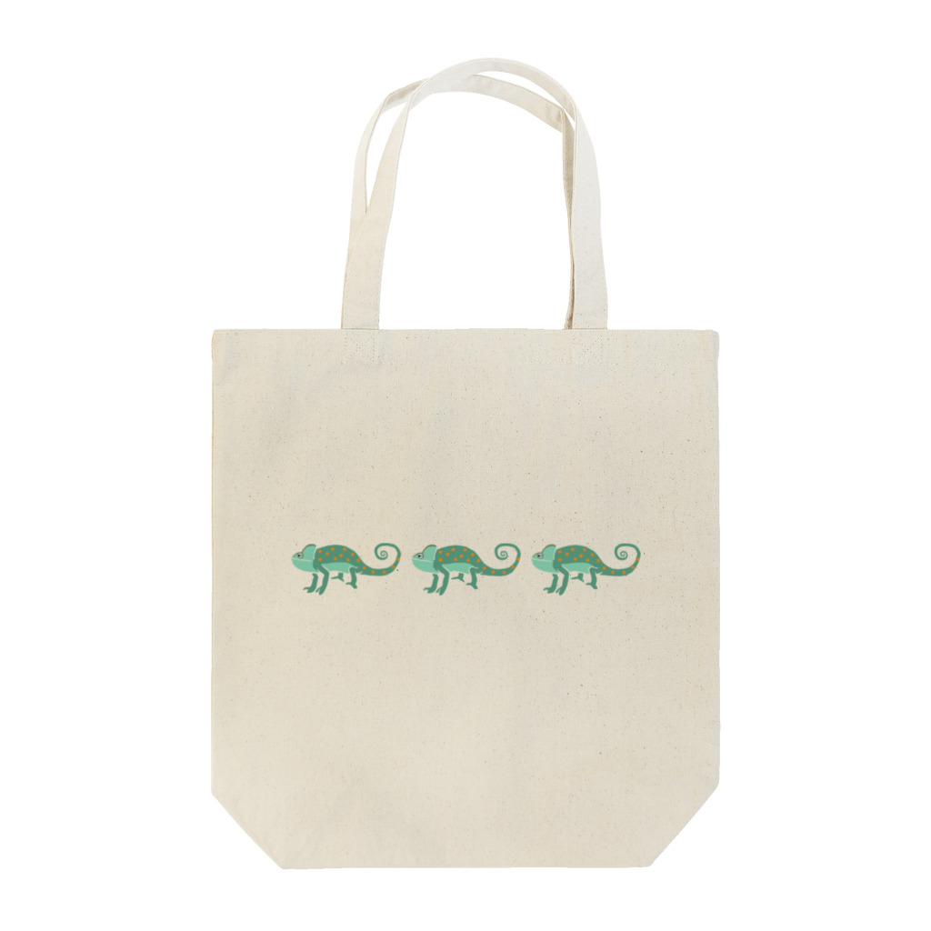 しまのなかまfromIRIOMOTEのAWZエボシカメレオン（トリプル） Tote Bag