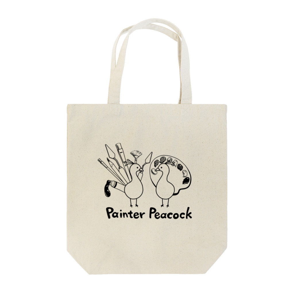 油鳥店のPainterPeacock Tote Bag