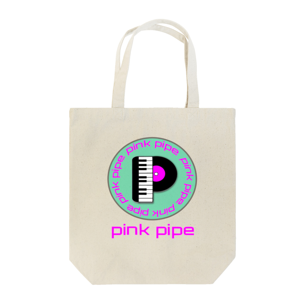 PinkPipeのPinkPipeオリジナルグッズ ピアノレコード トートバッグ