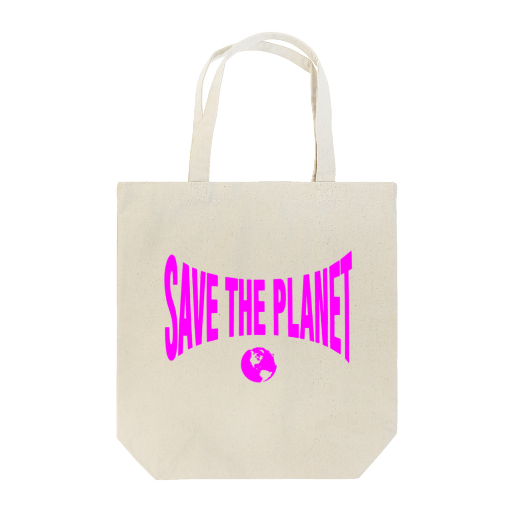 Photographer＠USA(うさ）のSAVE THE PLANET PINK トートバッグ