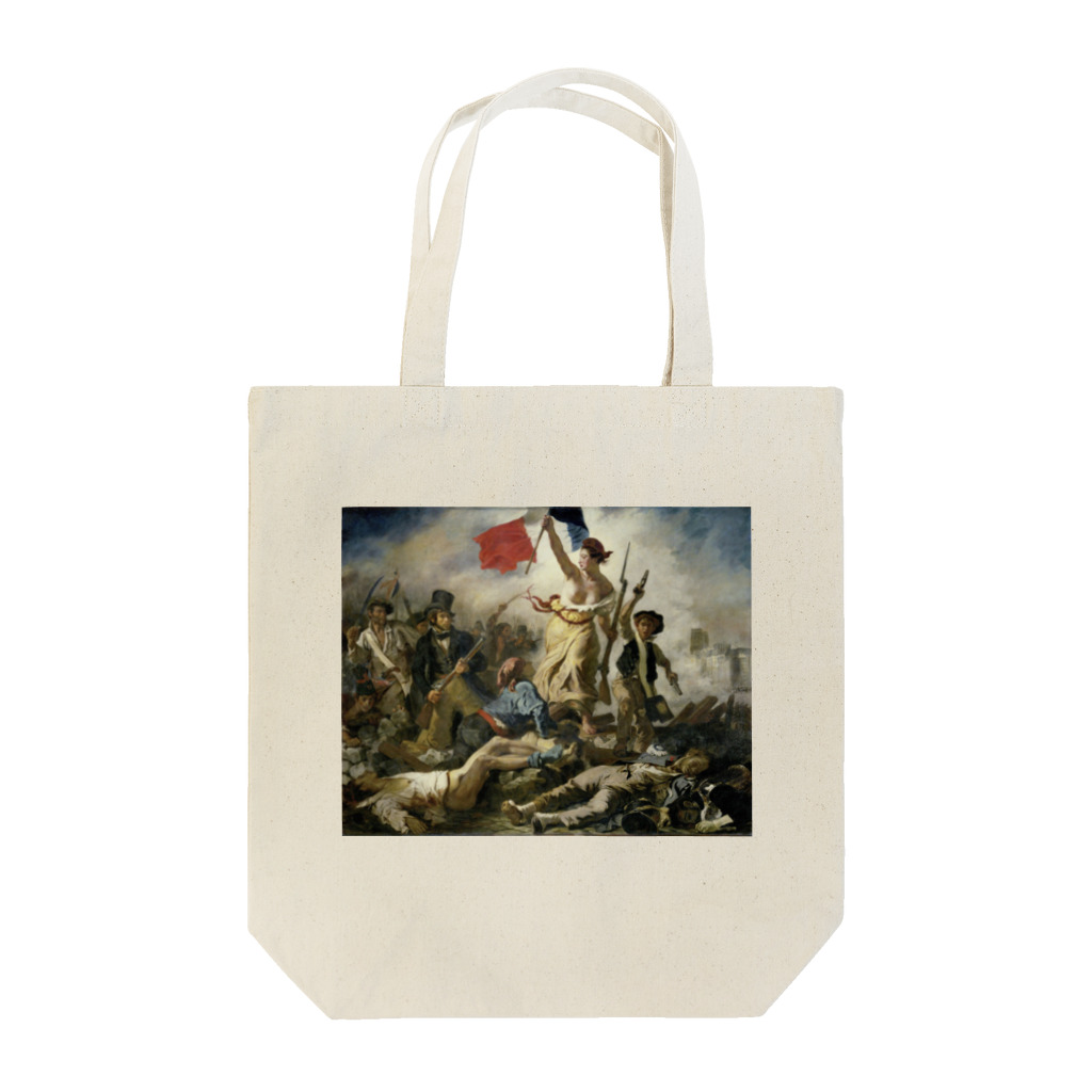 Art Baseの民衆を導く自由の女神 / ウジェーヌ・ドラクロワ(La Liberte guidant le peuple 1830) トートバッグ