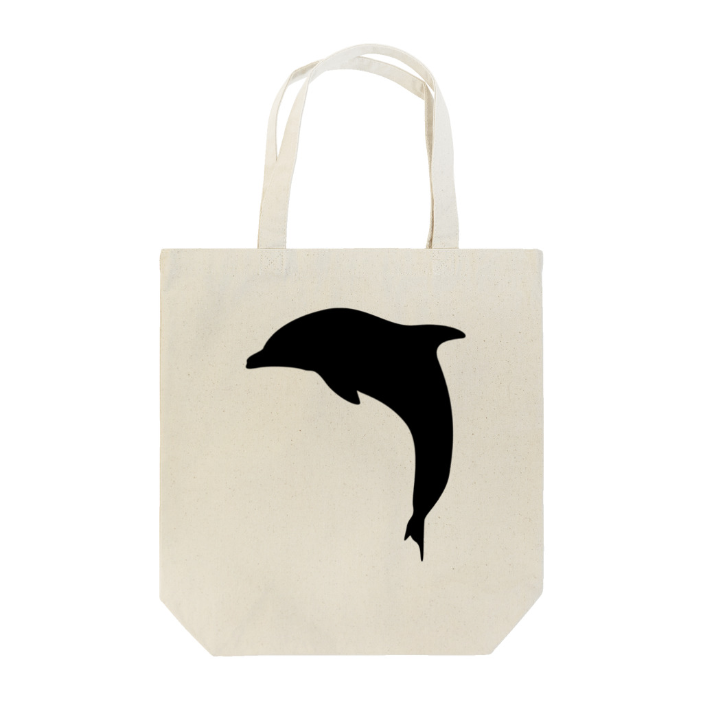 AAAstarsのイルカのシュルエットー黒 Tote Bag