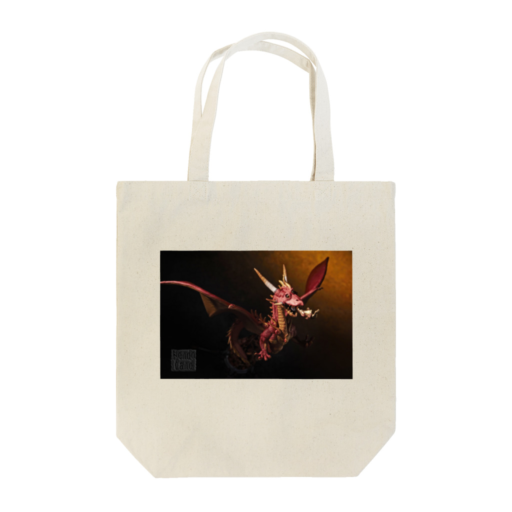 ねんどらんどSUZURI店の火焔龍ファイヤードラゴン Tote Bag