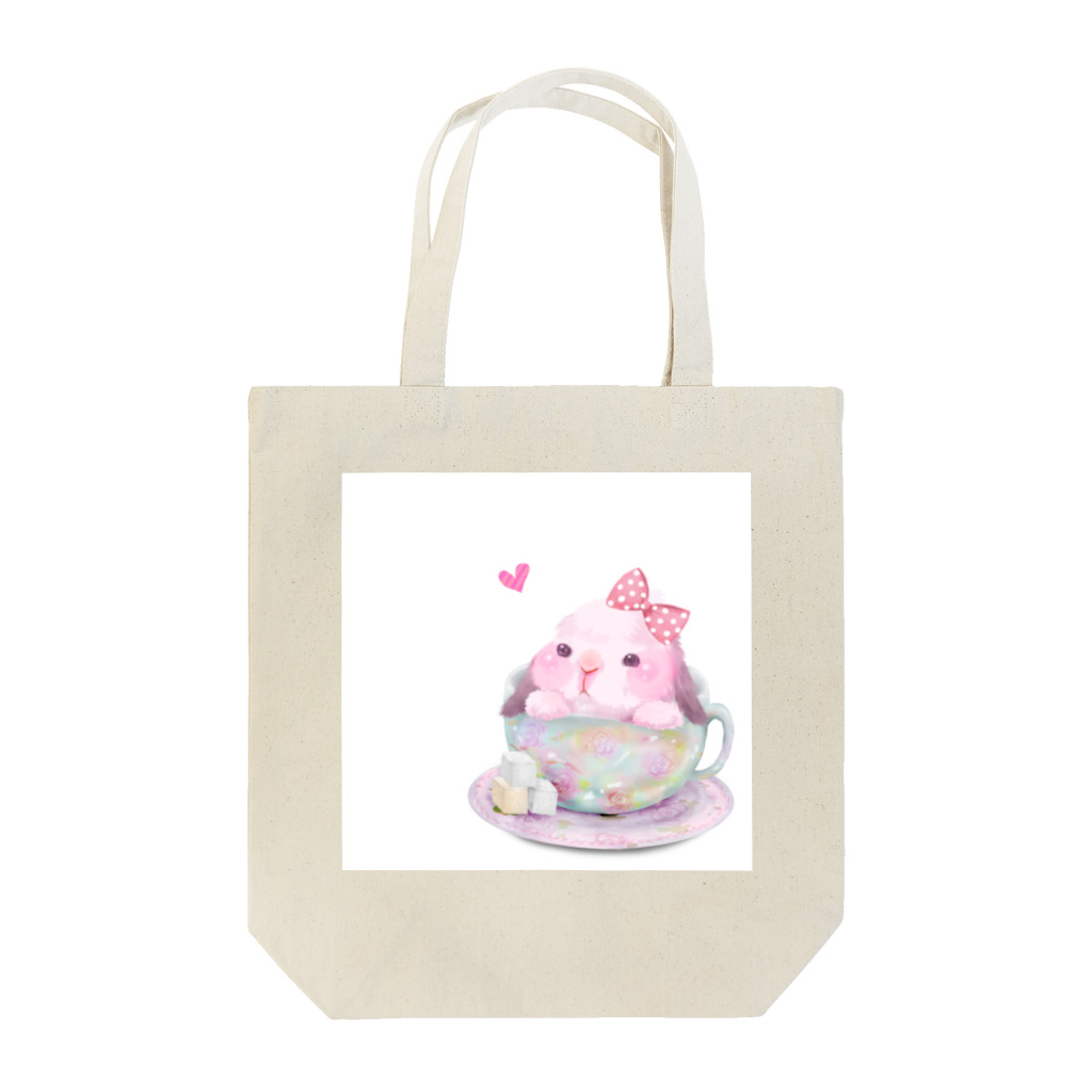 秋花のteacup*うさちゃん Tote Bag