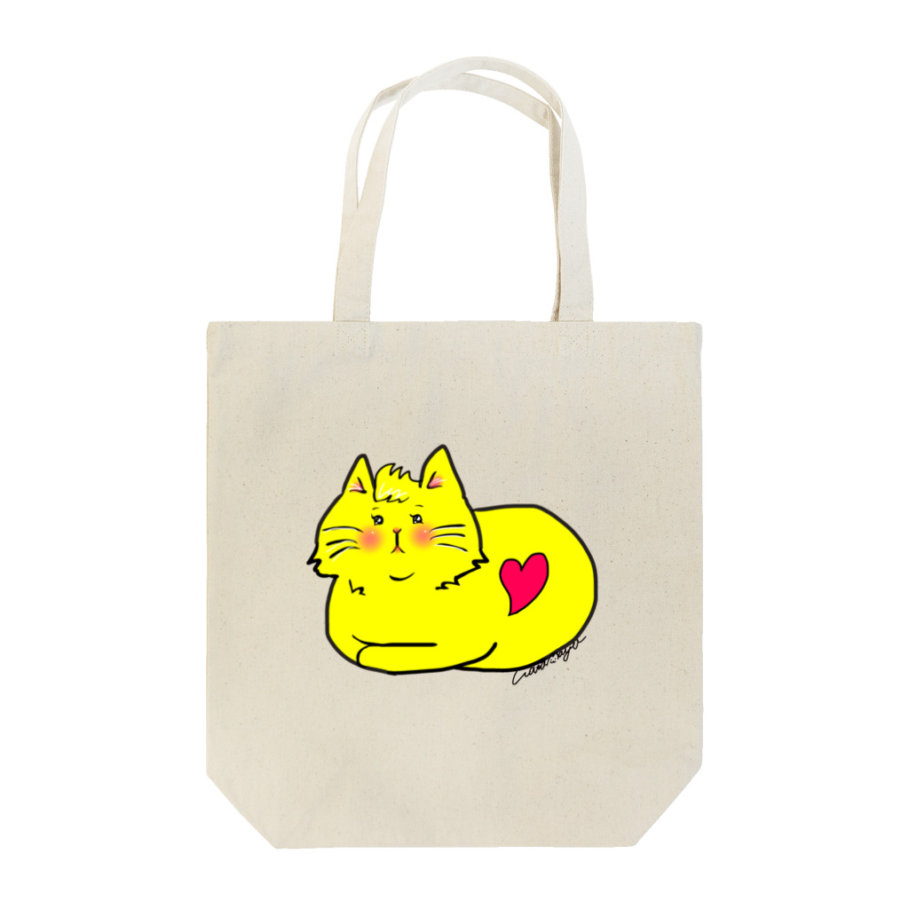 WataMayuroom☆の黄色い猫さん Tote Bag