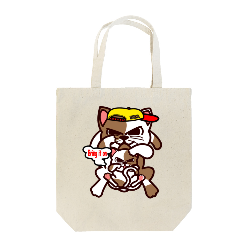 オリジナルデザインTシャツ　SMOKIN'のBring it on. Cat   Tote Bag