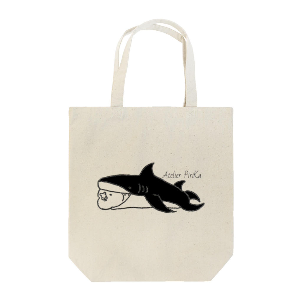 Atelier Pirikaピリカ工房のサメちゃんサザナミインコ Tote Bag