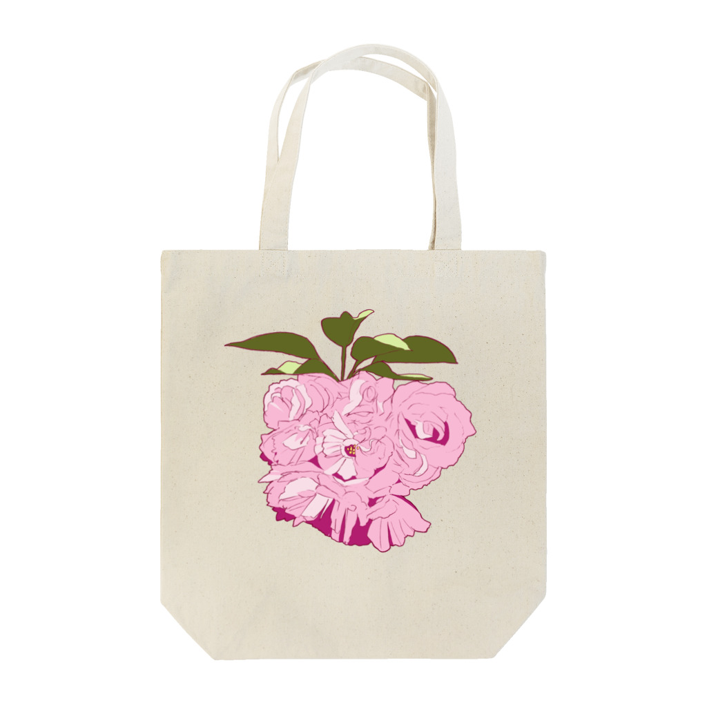 flowerの八重桜(花) トートバッグ