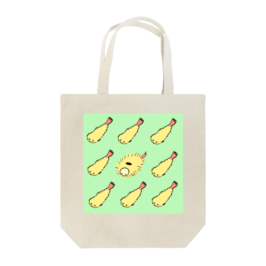 ﾁｬｿの巣のリンゴドクガとエビフリャー ミント Tote Bag