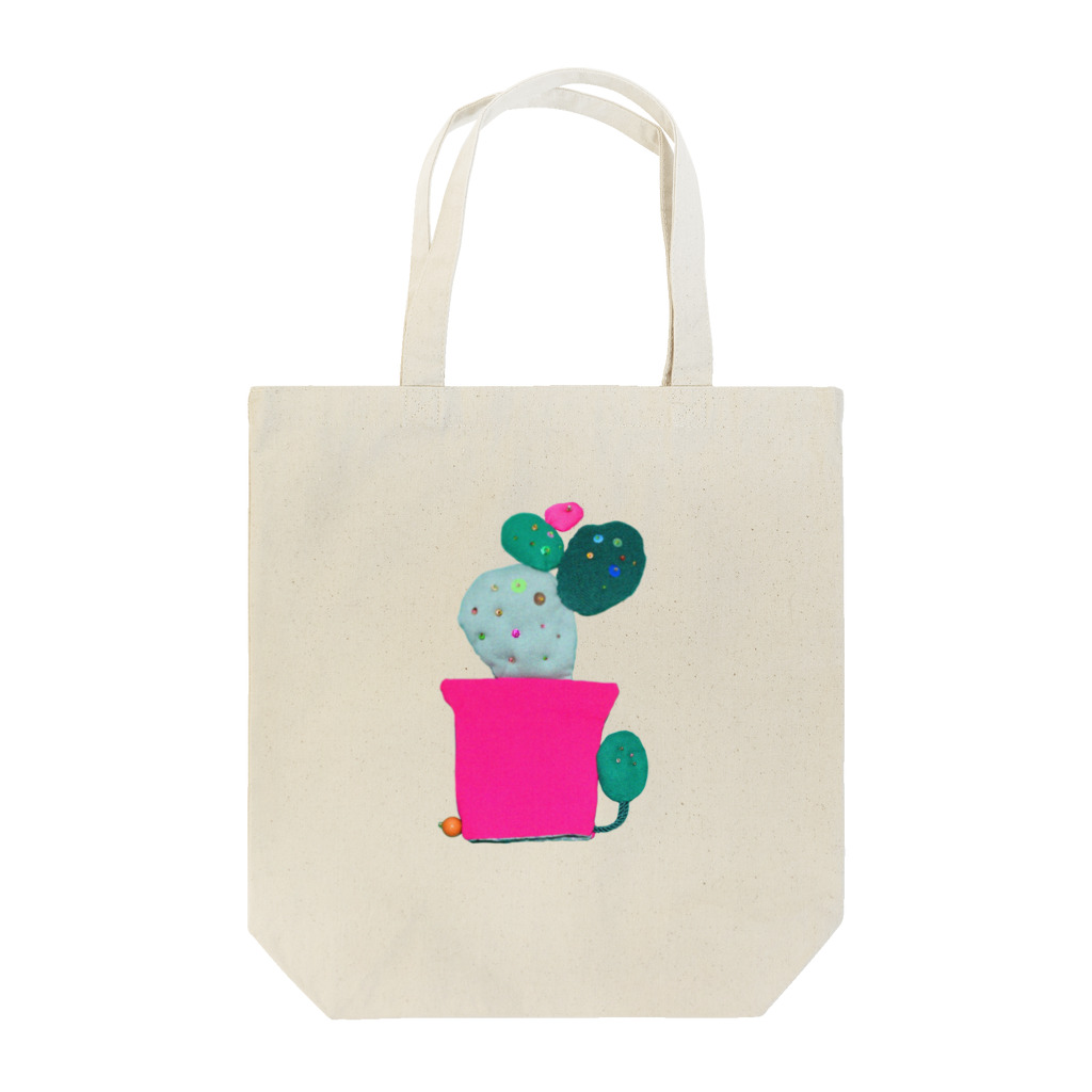 きんちゃく屋さんのとげがたくさんあるサボテンの巾着袋 Tote Bag