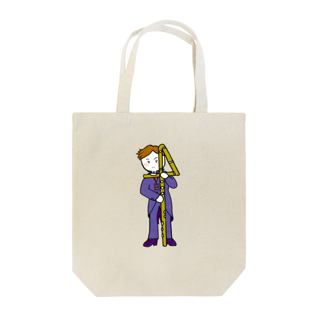 ミナミハチゴーのコントラバス フルート男子 Tote Bag