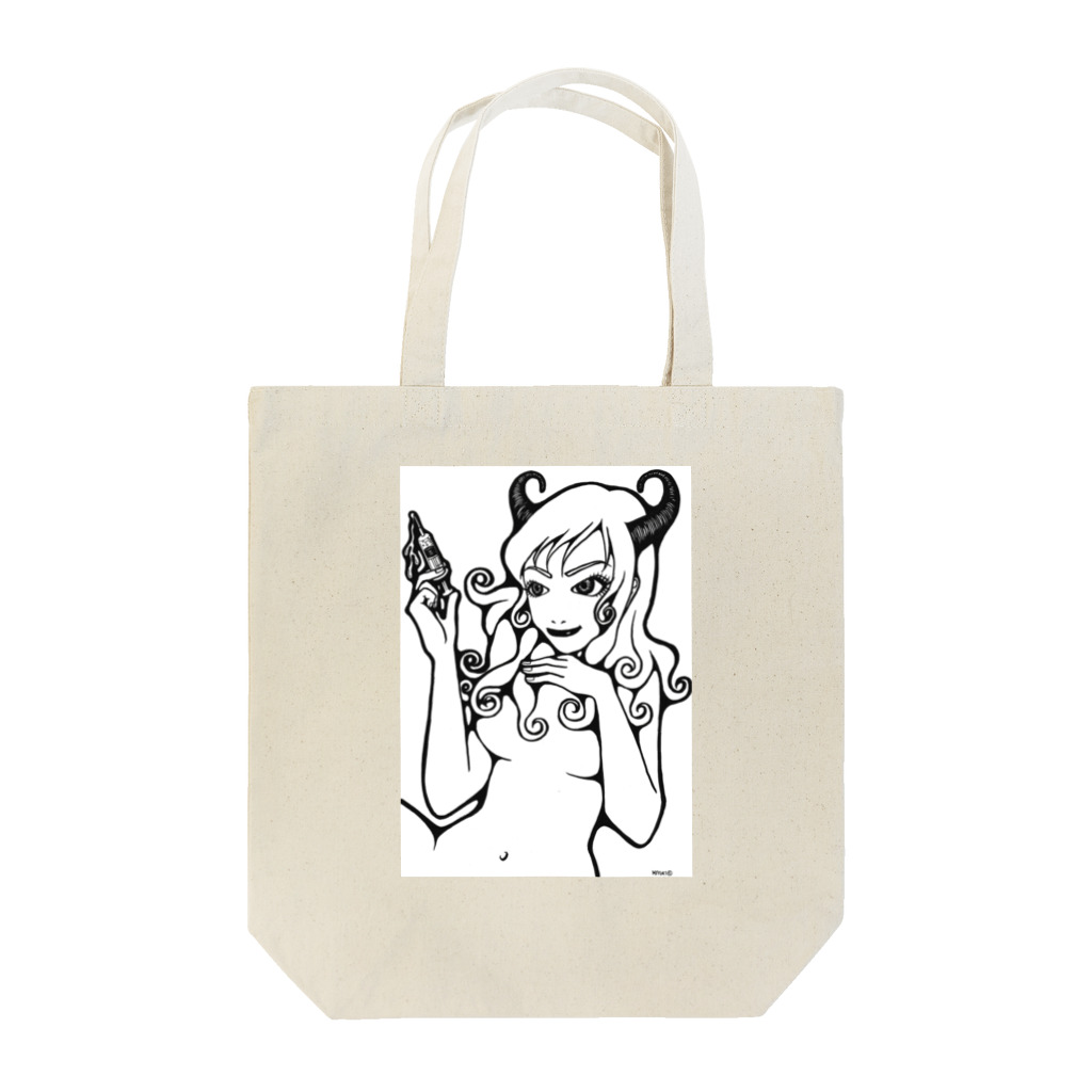 おかっぱミユキのセクシーなうしちゃん Tote Bag