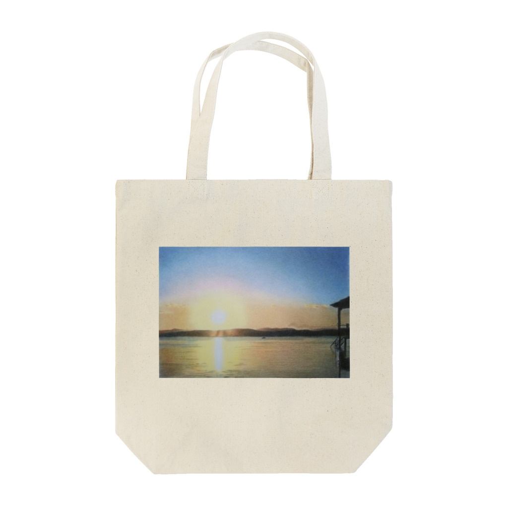 ひよっこ色鉛筆画家の夕焼け Tote Bag