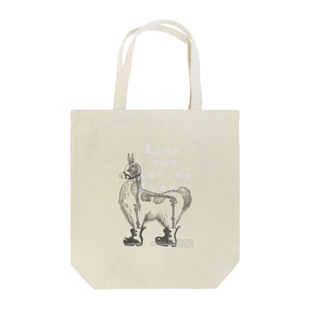 麦飯(麦少なめ)_PltのLarry the  Loving  Llama トートバッグ