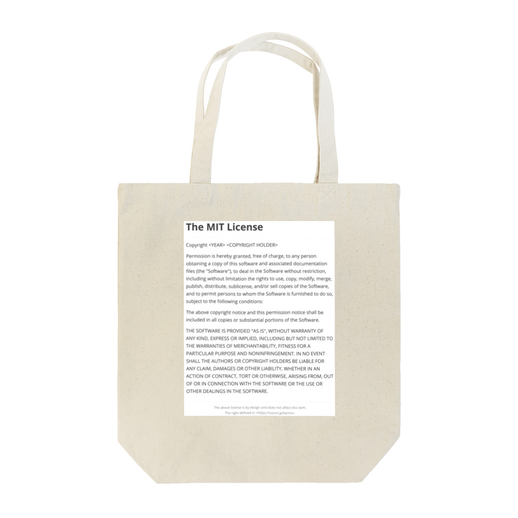 mizdraのThe MIT License Tote Bag