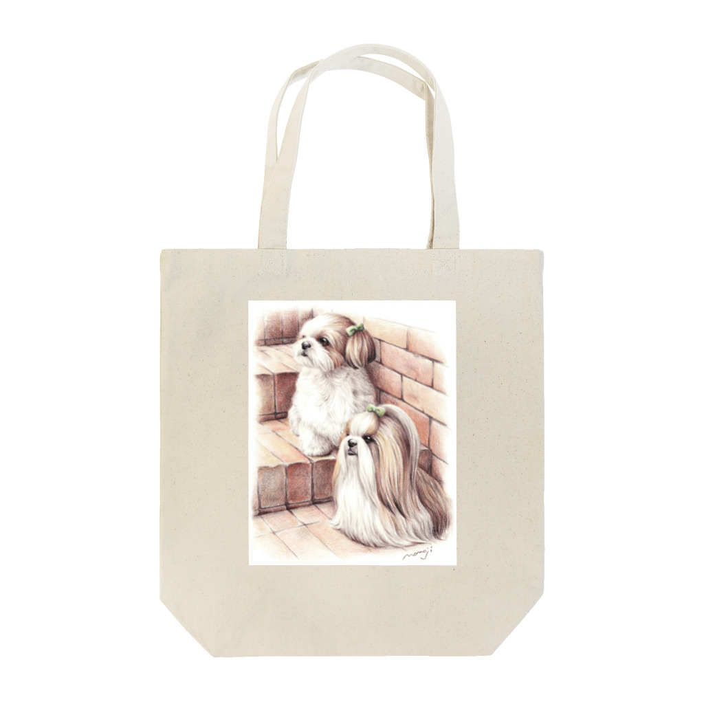 Momojiの犬画のシーズー33 Tote Bag