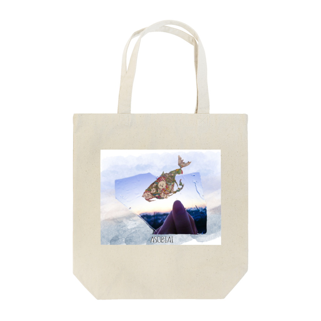 ASOBIAIのfish Tote Bag